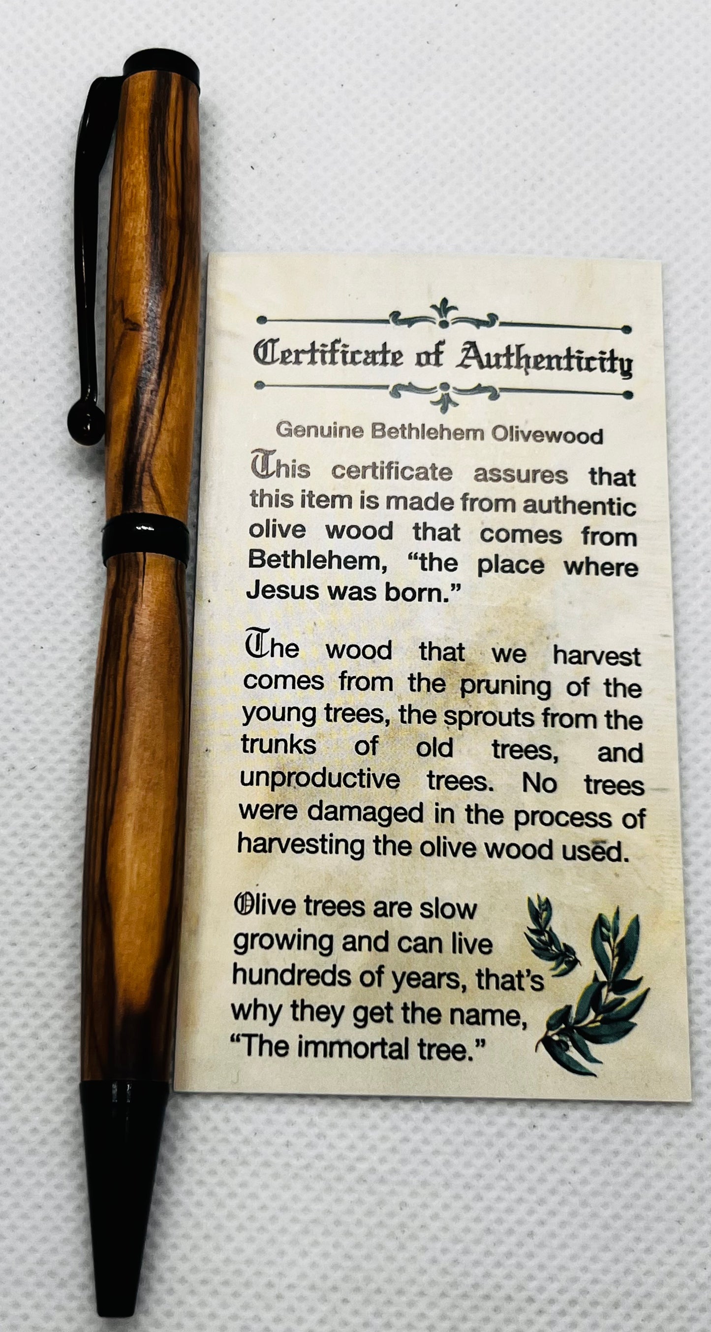 Olive Wood Ink Pen