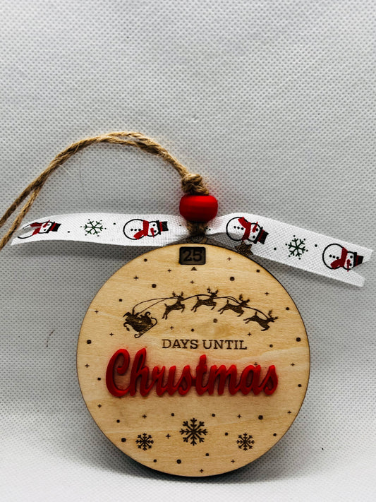 Count Down to Christmas Ornament.