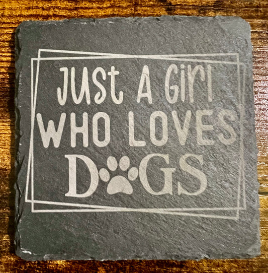 Just a girl who loves Dogs coaster